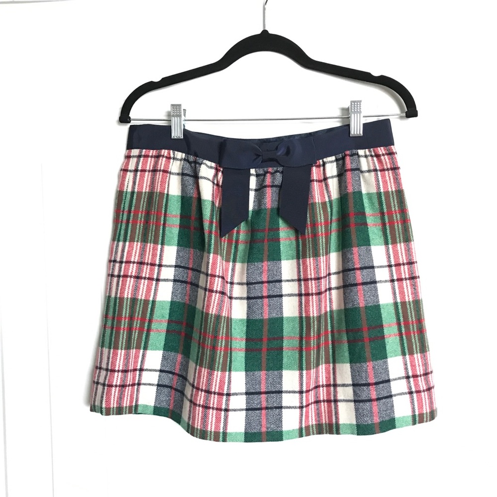 Vineyard Vines plaid wool mini skirt size 6